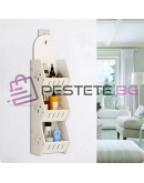 Стенна етажерка за окачване с 3 рафтове